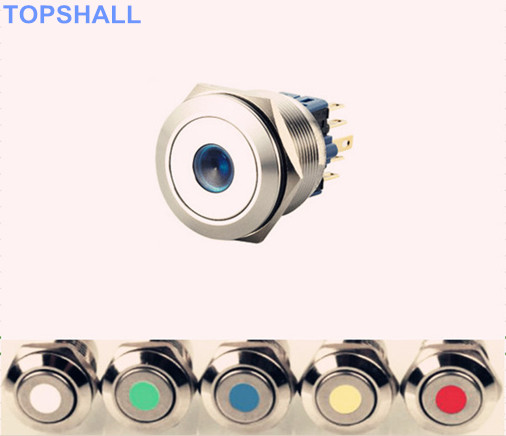 25mm带灯金属按钮开关