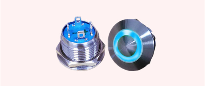 带灯金属按钮开关 带灯金属按钮开关