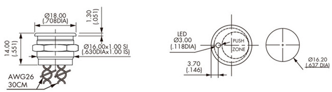 带灯压电开关 带灯压电开关