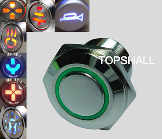 16mm防水金属按钮