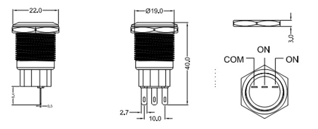 自锁金属按钮开关